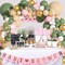 166 Pcs Sage Green Balloon Garland Arch Kit - Olive Green, Blush Peach, & Gold Balloons with Artificial Eucalyptus Stems for Jungle Safari, Baby Shower, & Wedding